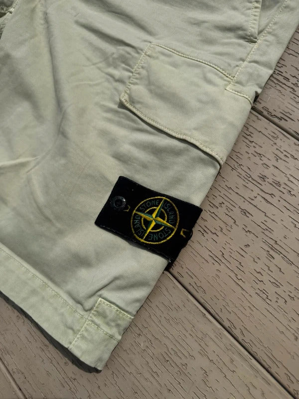 Stone Island Cargo Shorts in Mint Green