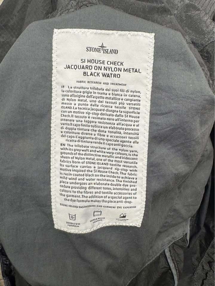Grey Nylon Metal Jacquard Jacket
