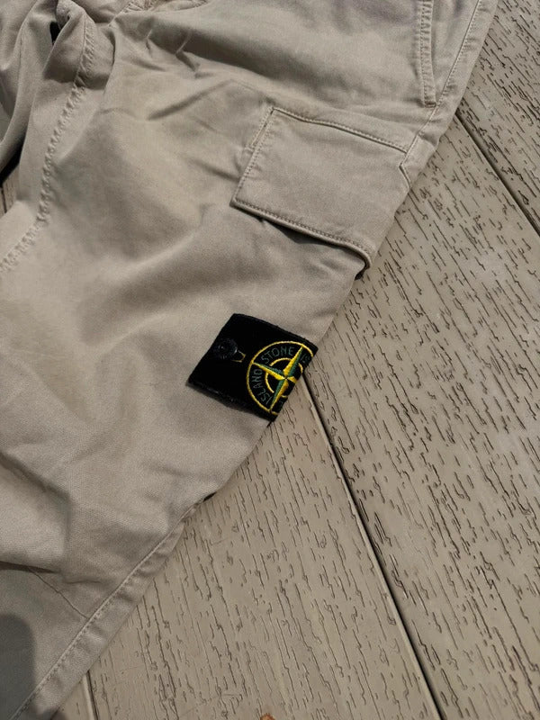 Beige Stone Island Cargos