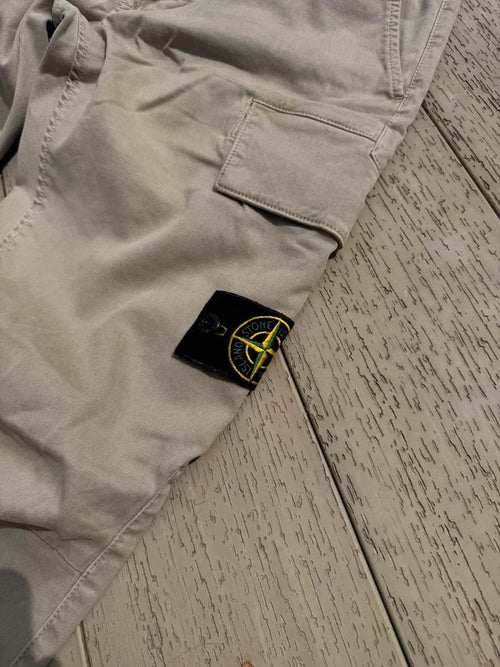 Beige Stone Island Cargos