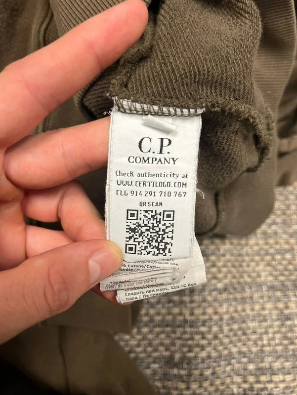 C.P. Company Hoodie in Khaki Brown