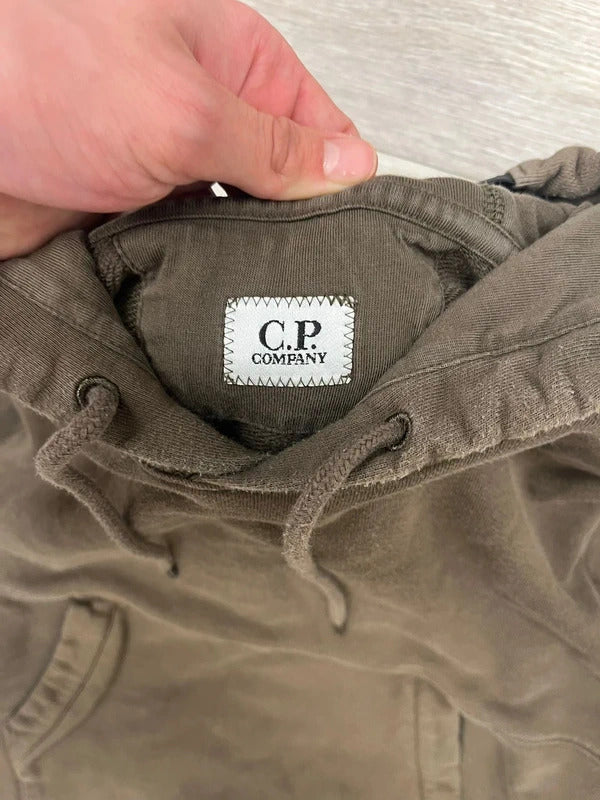 C.P. Company Hoodie in Khaki Brown