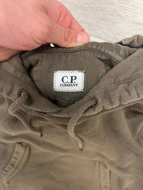 C.P. Company Hoodie in Khaki Brown