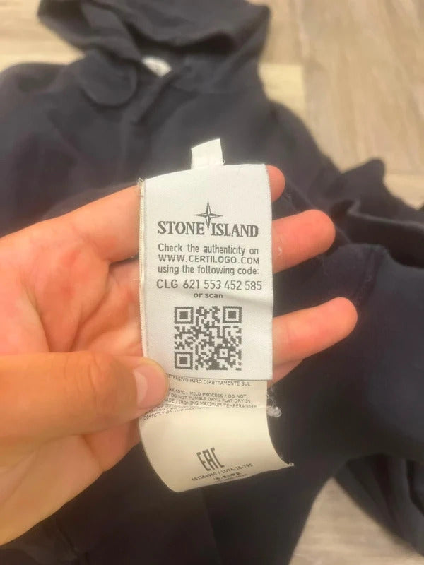 Stone Island Hoodie in Brushed Navy