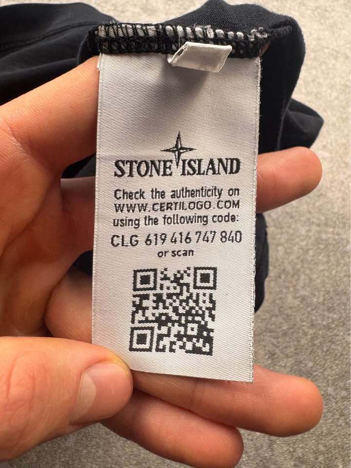 Black Stone Island Shadow Project Long Sleeve Tee