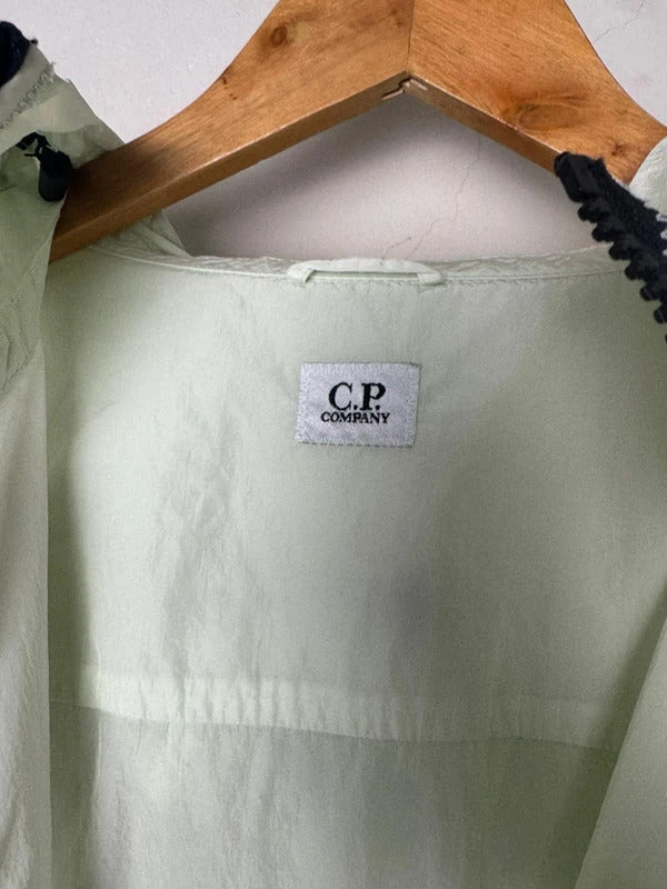 C.P. Company Chrome Hooded Jacket in Mint Green