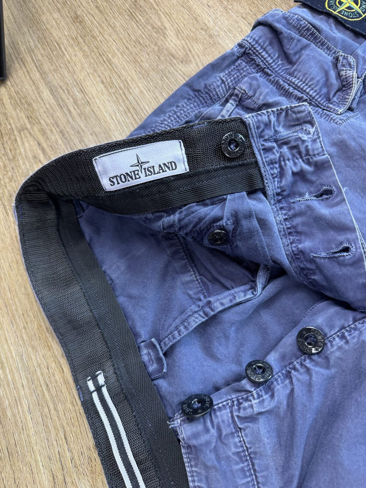 Stone Island SS2014 Navy Cotton Cargo Shorts - W30