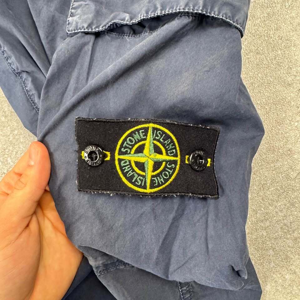 Navy Stone Island Cargo Trousers