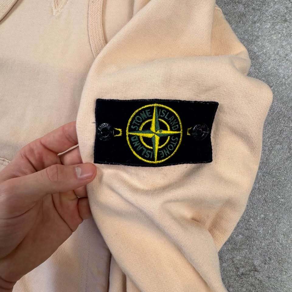 Light Pink Stone Island Hoodie