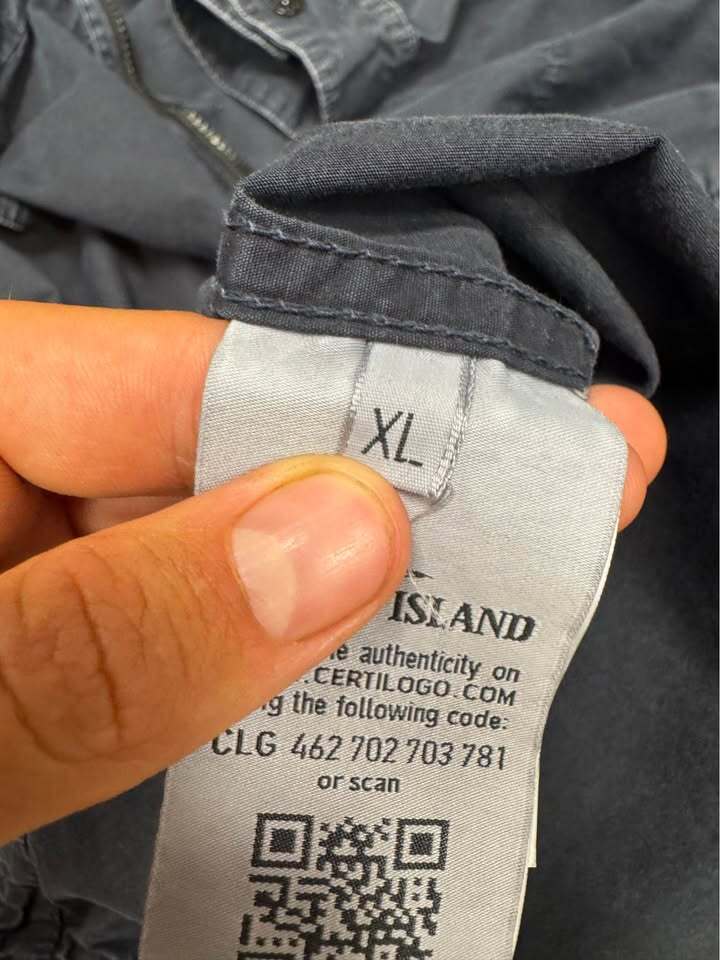Stone Island Double Pocket Overshirt in Brushed Navy
