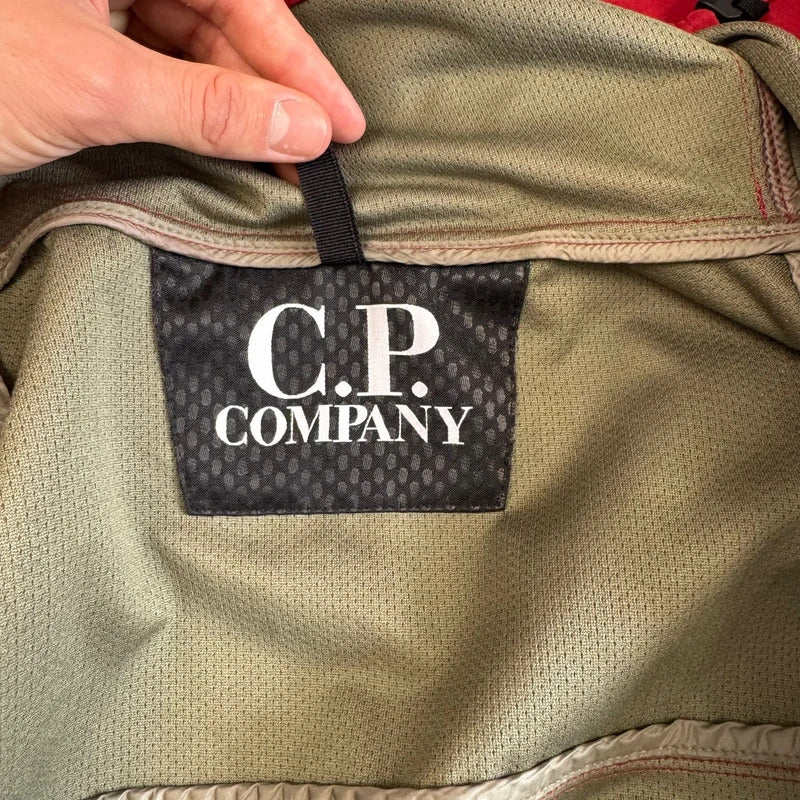 C.P. Company Goggled Soft Shell Jacket in Red