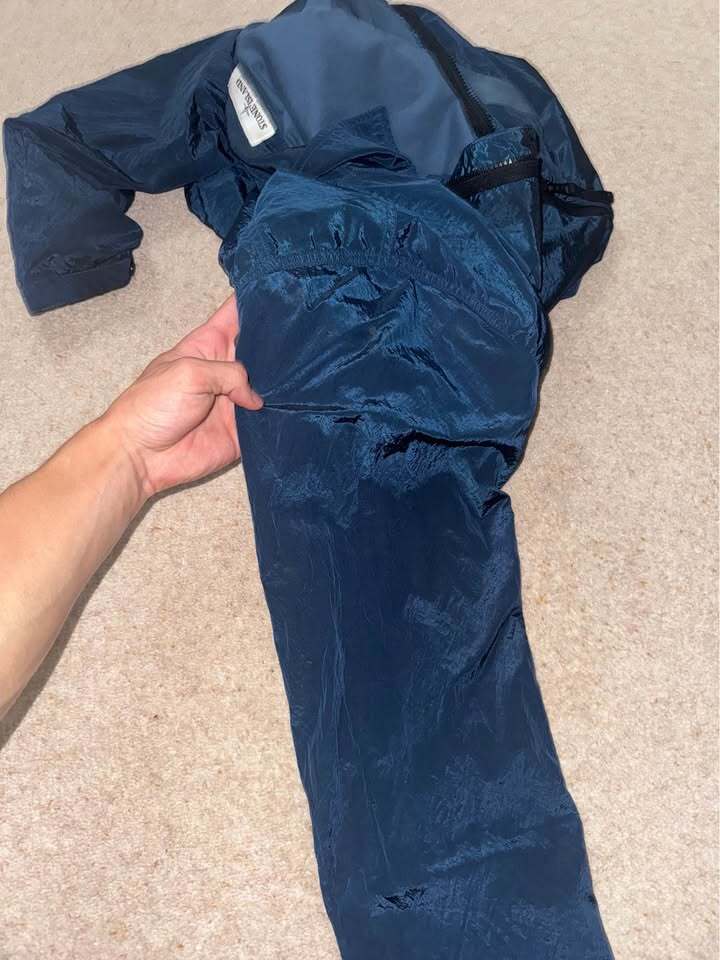 Blue Stone Island Nylon Metal Shimmer Jacket