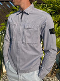 Stone Island Double Pocket Overshirt in Lilac