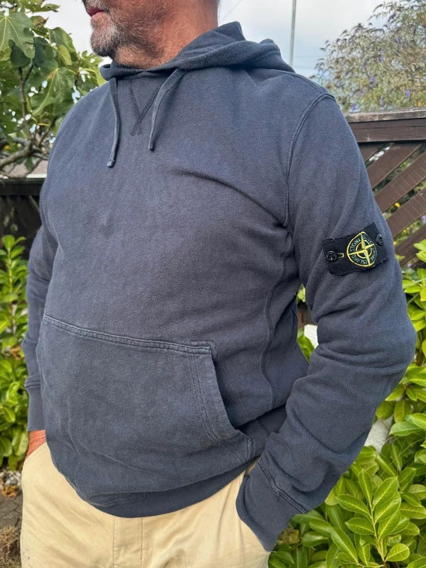 Stone Island Hoodie in Brushed Navy