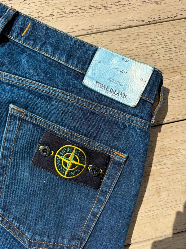 Stone Island Denim Jeans in Navy Blue