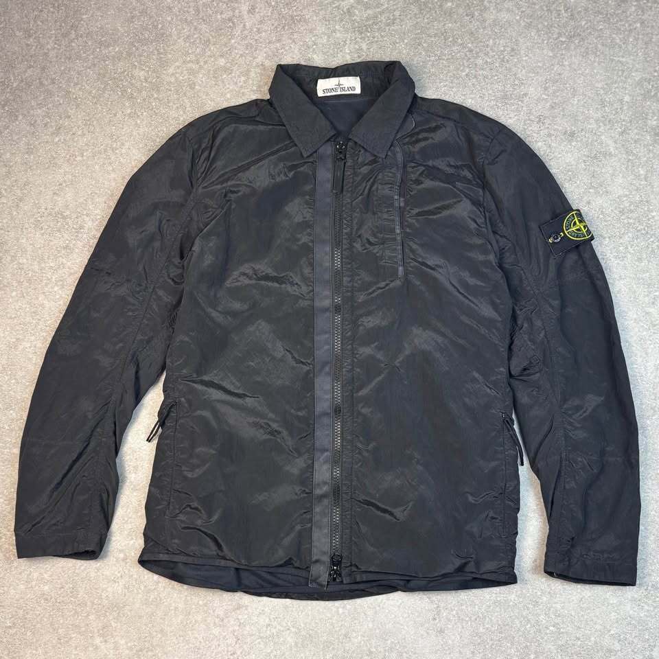 Black Stone Island Nylon Metal Jacket