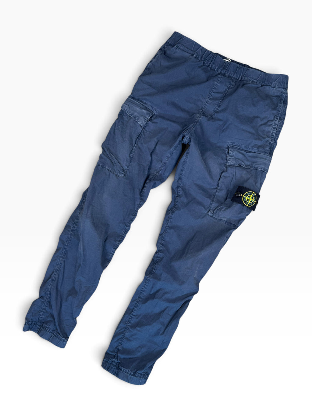 Stone Island Navy Cotton Cargo Joggers (Type RE-T) - W30