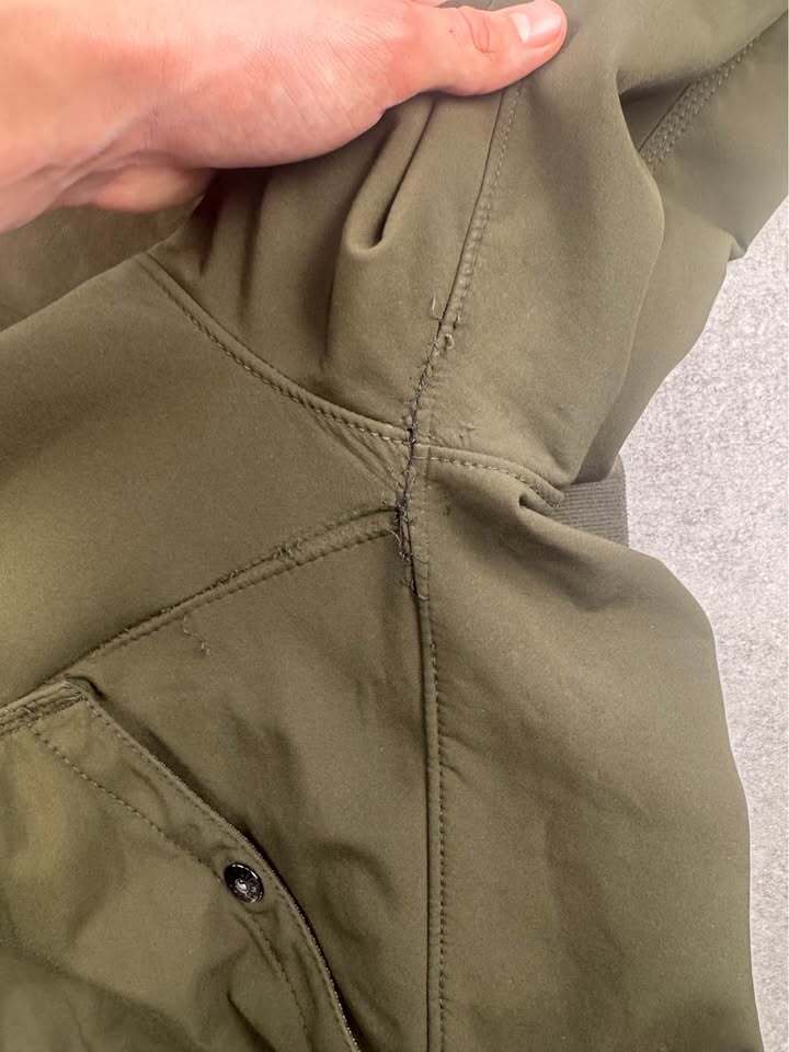 Khaki Stone Island Soft Shell-R Hooded Jacket