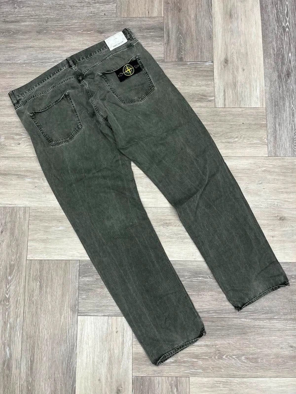 Stone Island Denim Jeans in a Brushed Grey