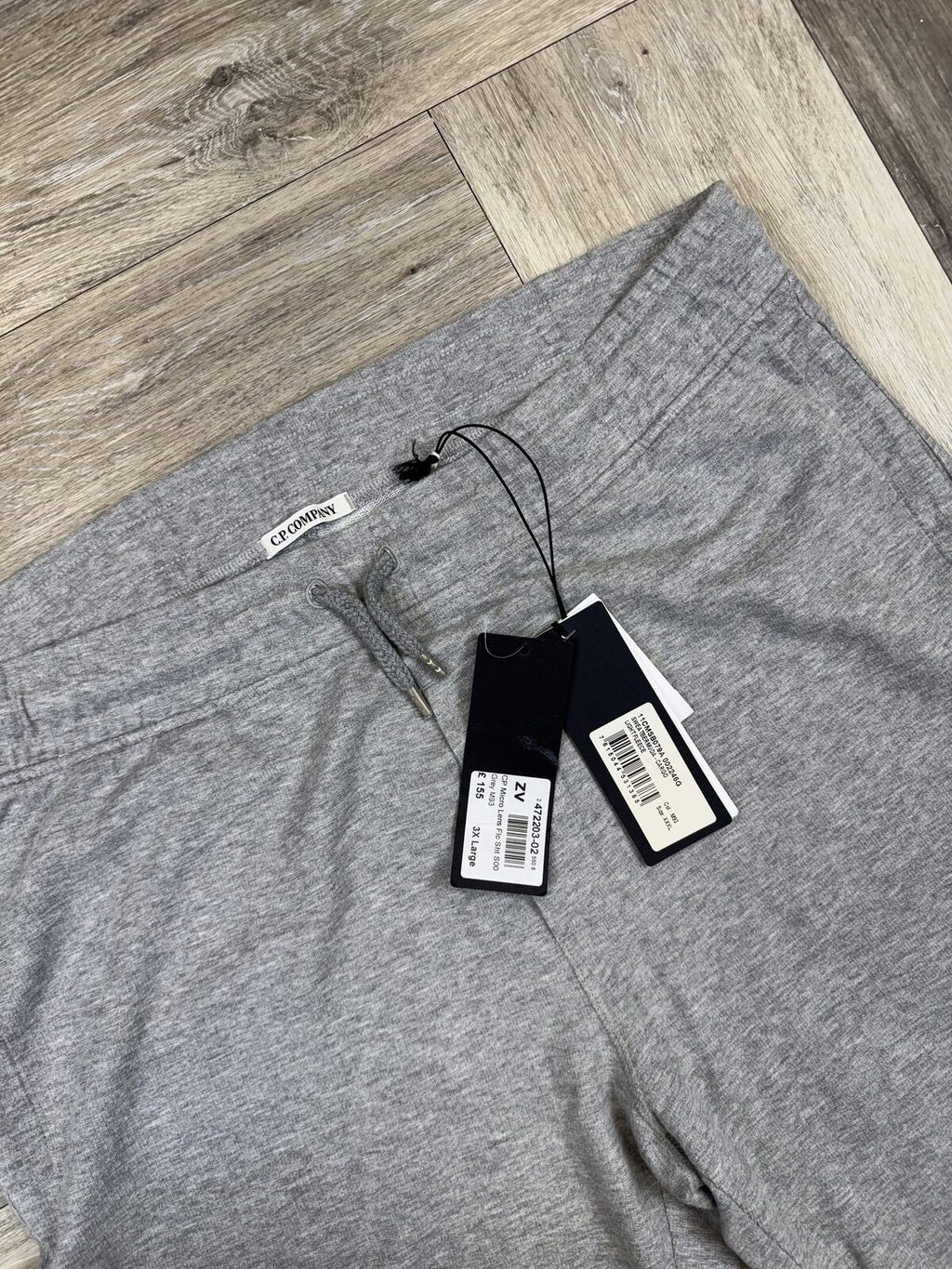 C.P. Company Micro Lens Fleece Cargo Shorts - Grey - 3XL