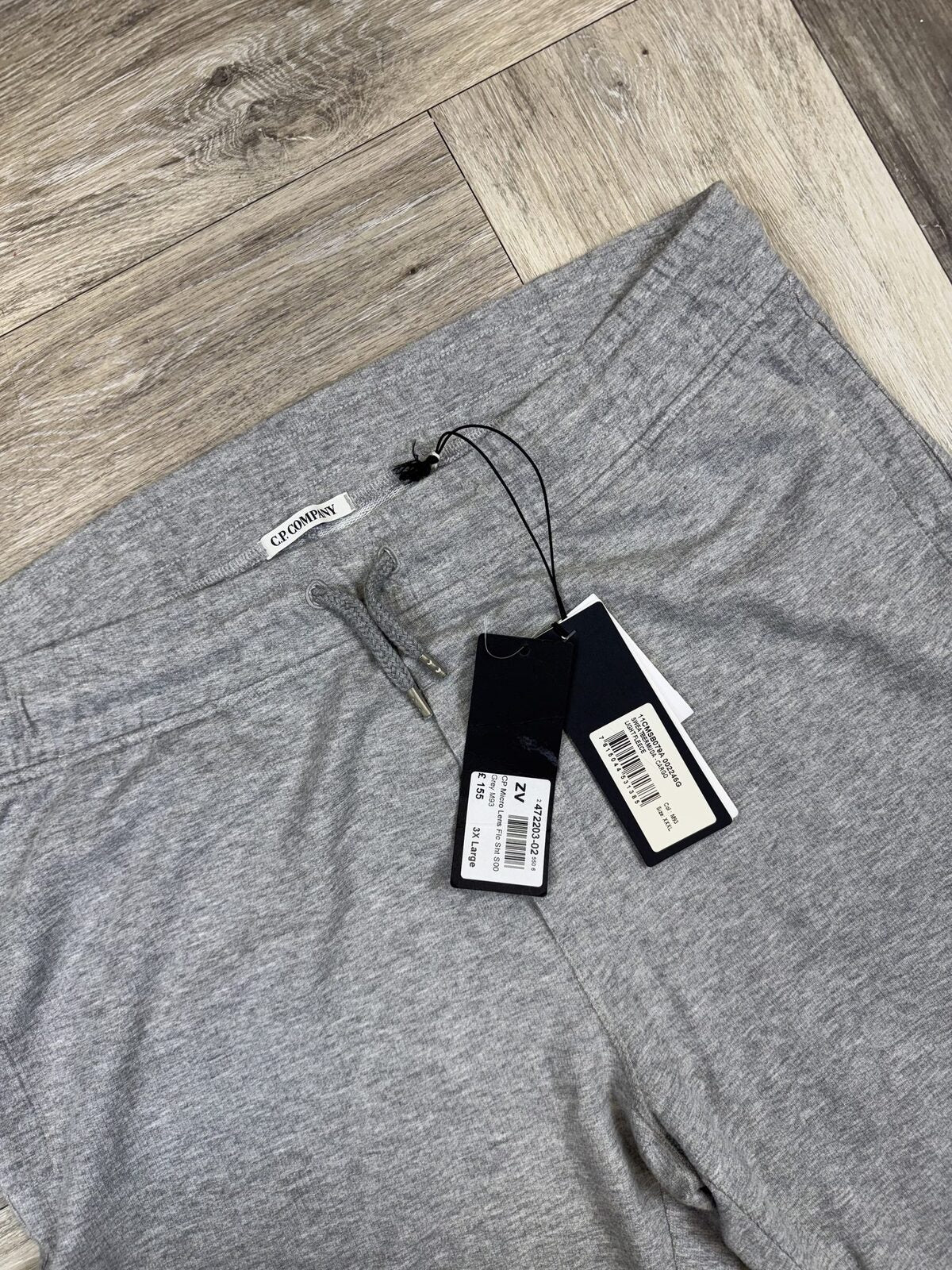 C.P. Company Micro Lens Fleece Cargo Shorts - Grey - 3XL