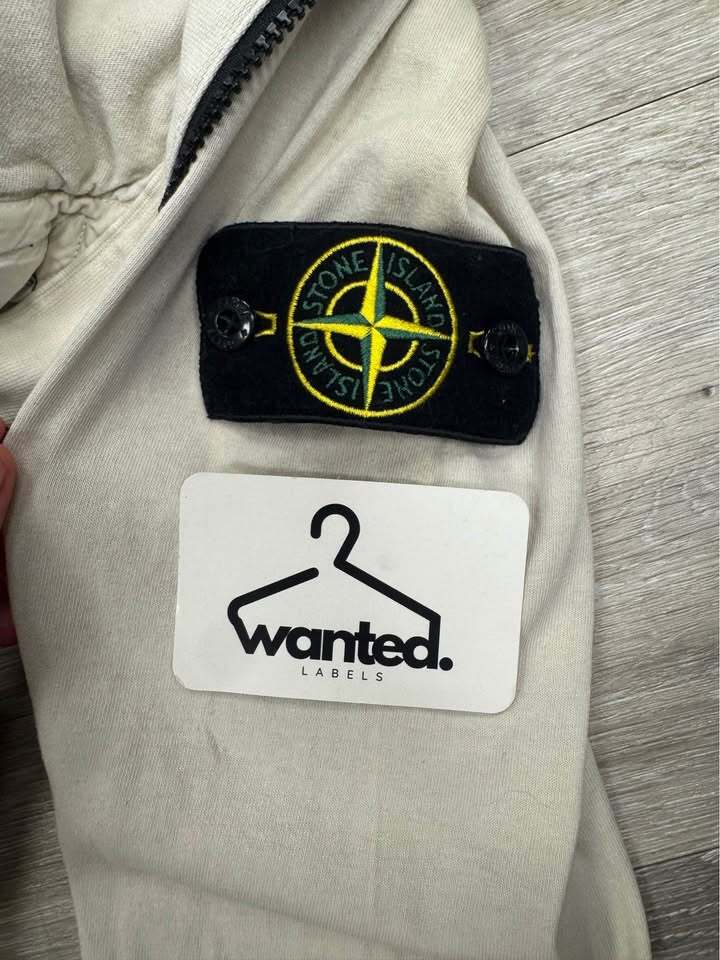 Rare Stone Island Two-Tone Nylon/Cotton Hooded Jacket