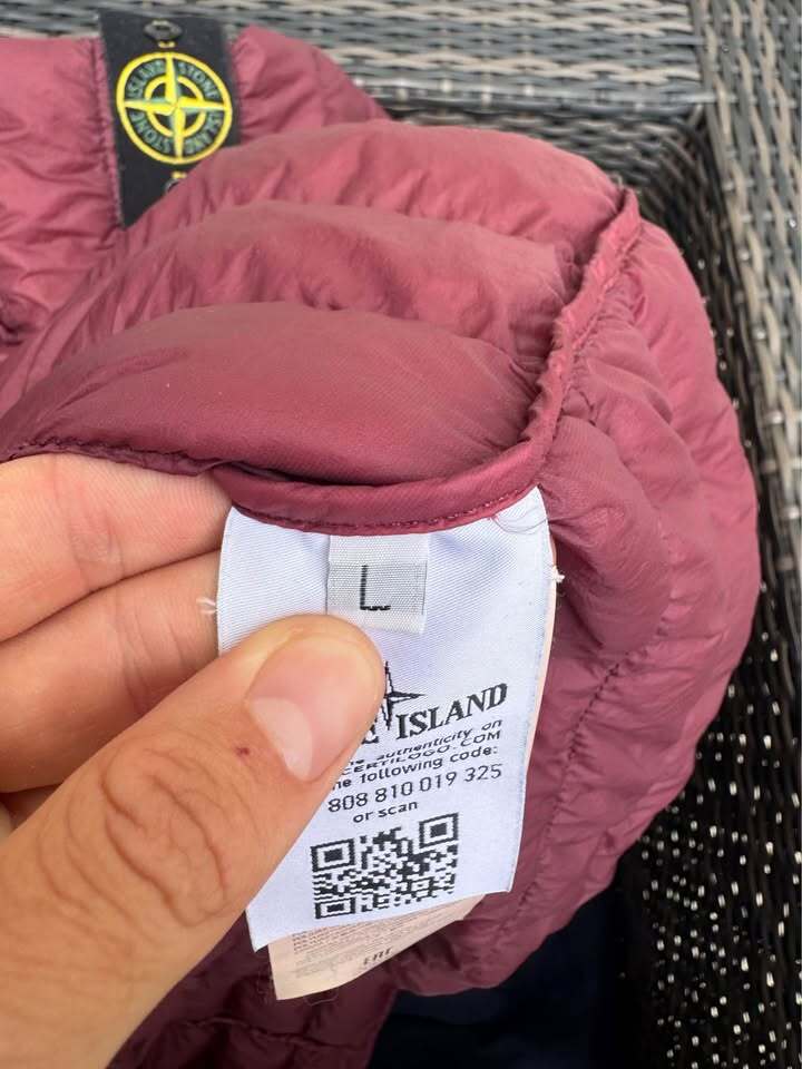 Stone Island Down Overshirt Garment Dyed Micro Yarn Jacket