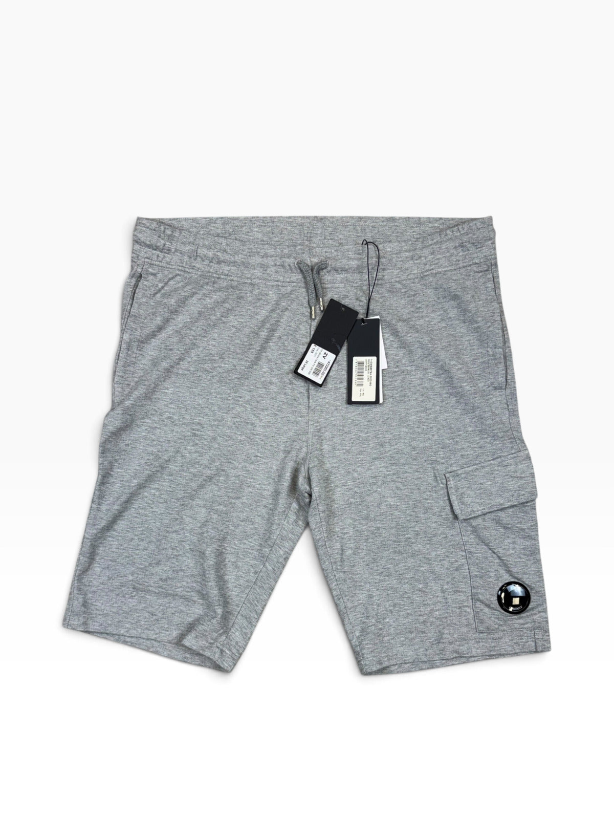 C.P. Company Micro Lens Fleece Cargo Shorts - Grey - 3XL