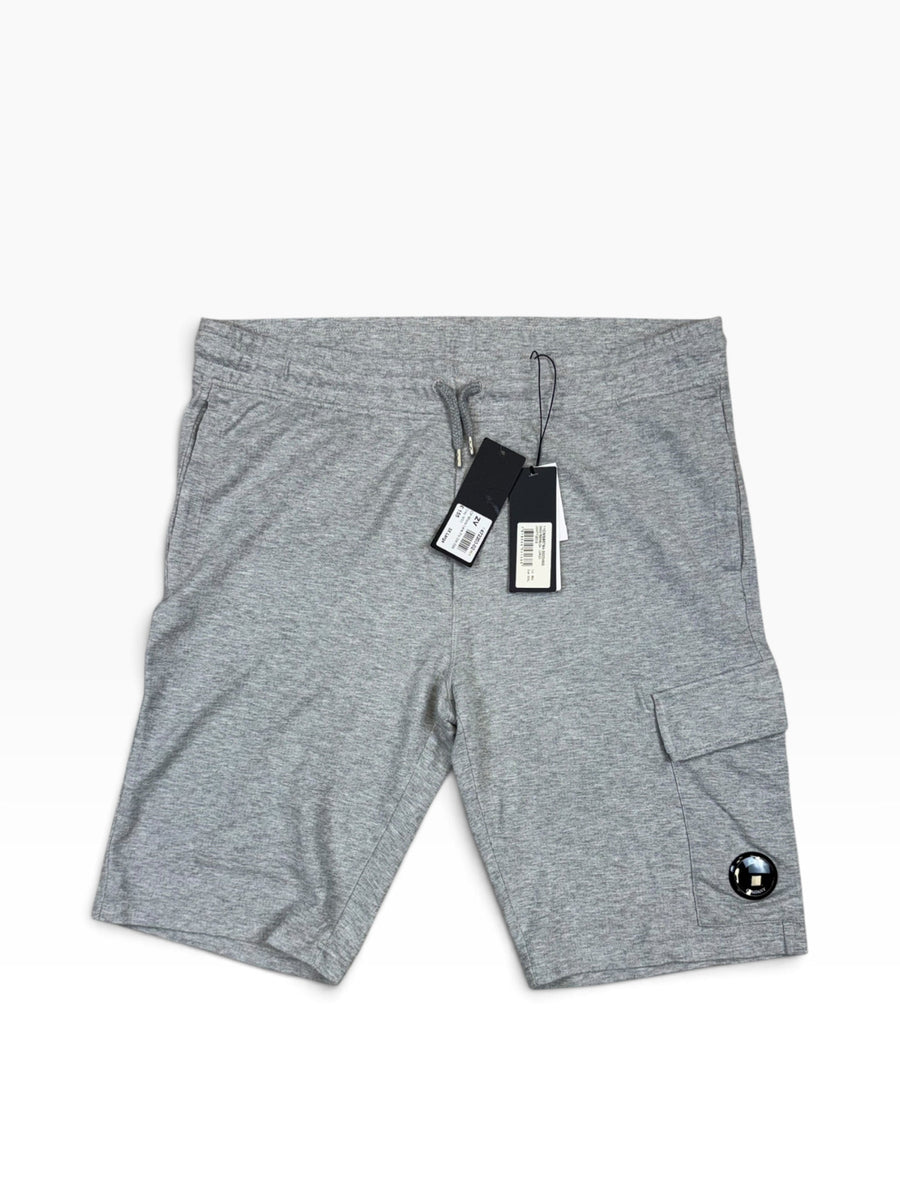 C.P. Company Micro Lens Fleece Cargo Shorts - Grey - 3XL