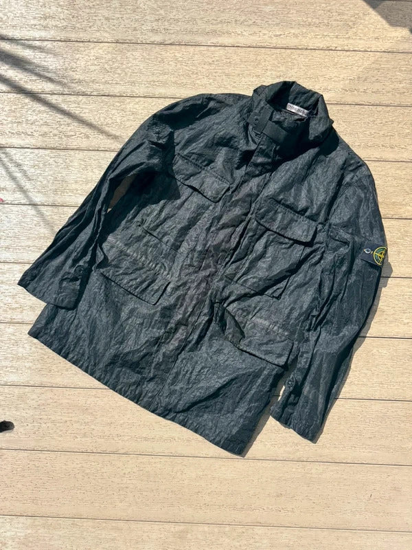 Stone Island Black AW02 Monofilament Nylon Field Jacket