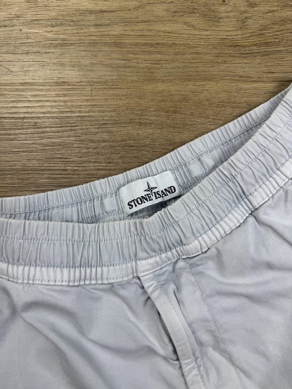Stone Island SS2020 Light Blue Cotton Cargo Bermuda Shorts - W30