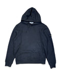 Stone Island Black SS20 Garment-Dyed Cotton Fleece Hoodie - Large