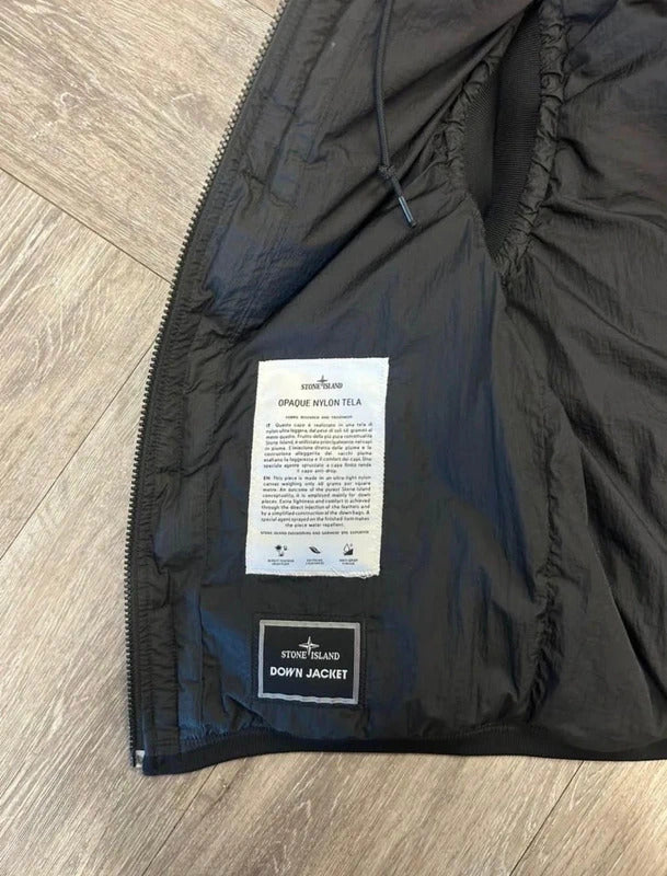 Stone Island Vintage Opaque Nylon Tela Gilet in Black
