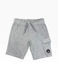 C.P. Company Micro Lens Fleece Jogger Shorts - Grey - Medium