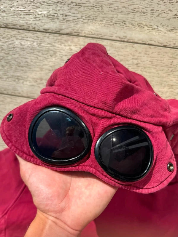 Red CP Company Goggle Hoodie