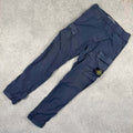 Navy Stone Island Cargo Trousers