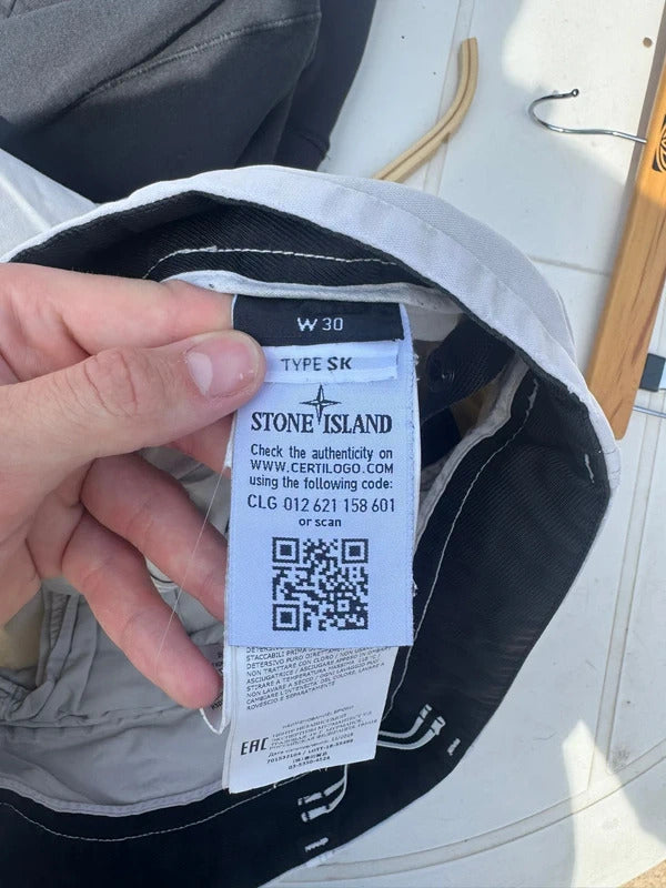 Stone Island Cargos in Cream