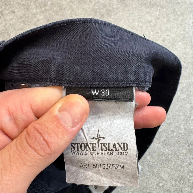 Navy Stone Island Chino Trousers