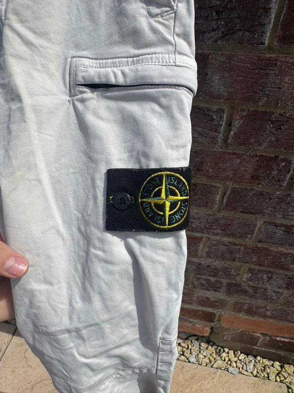 Stone Island Cargos in Cream
