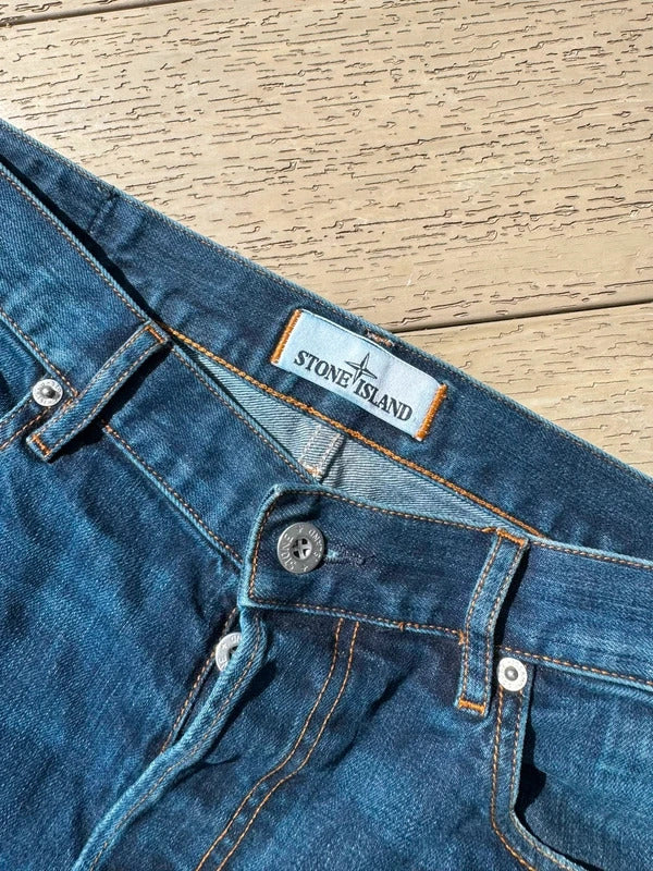 Stone Island Denim Jeans in Navy Blue