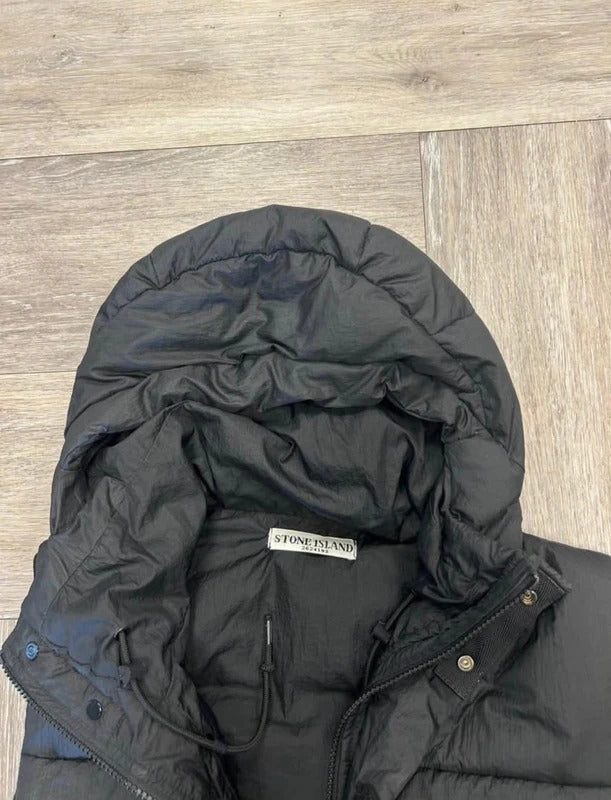 Stone Island Vintage Opaque Nylon Tela Gilet in Black
