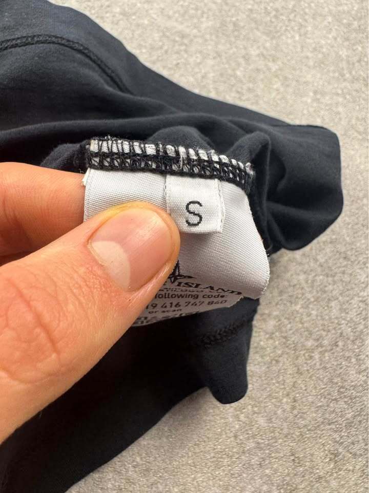 Black Stone Island Shadow Project Long Sleeve Tee