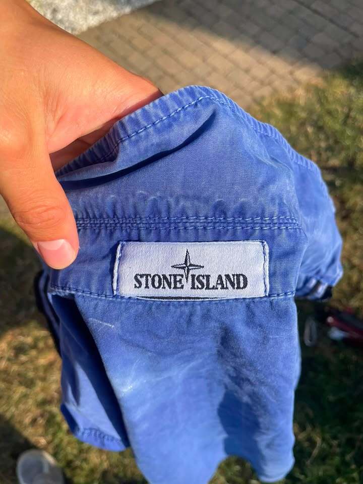 Stone Island Overshirt in Brushed Blue