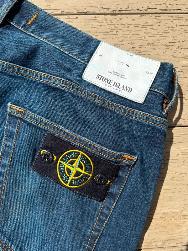 Stone Island Denim Jeans in Navy Blue