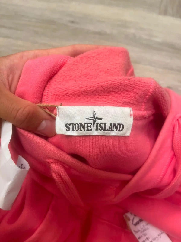 Stone Island Hoodie in Bright Pink