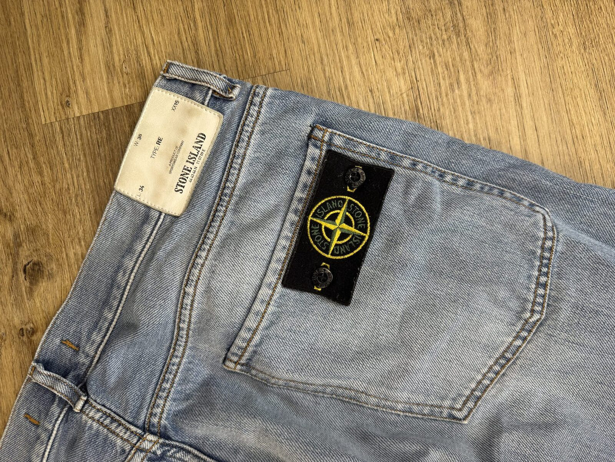 Stone Island Type RE Jeans - Light Wash - W36