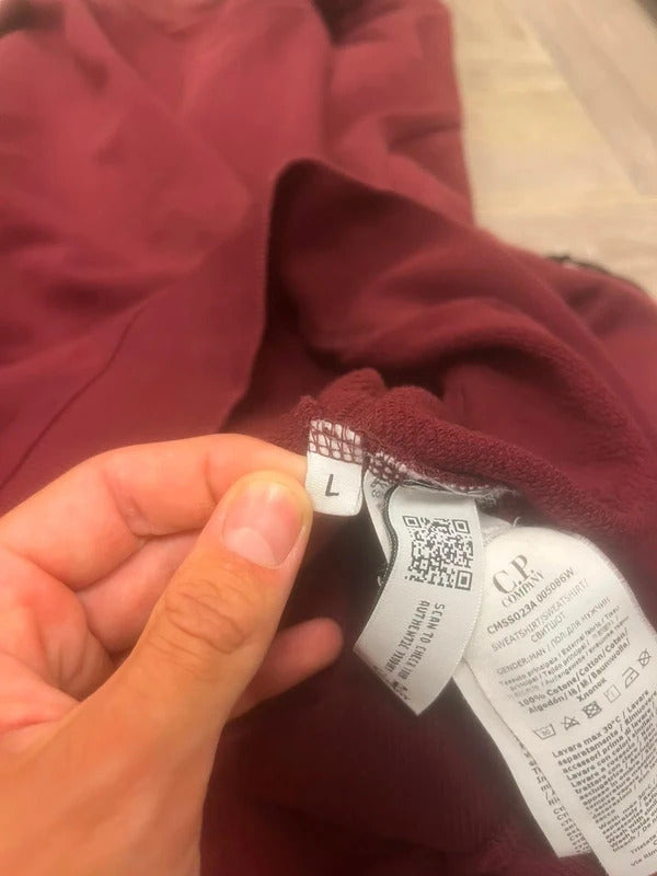 Burgundy C.P. Company Hoodie