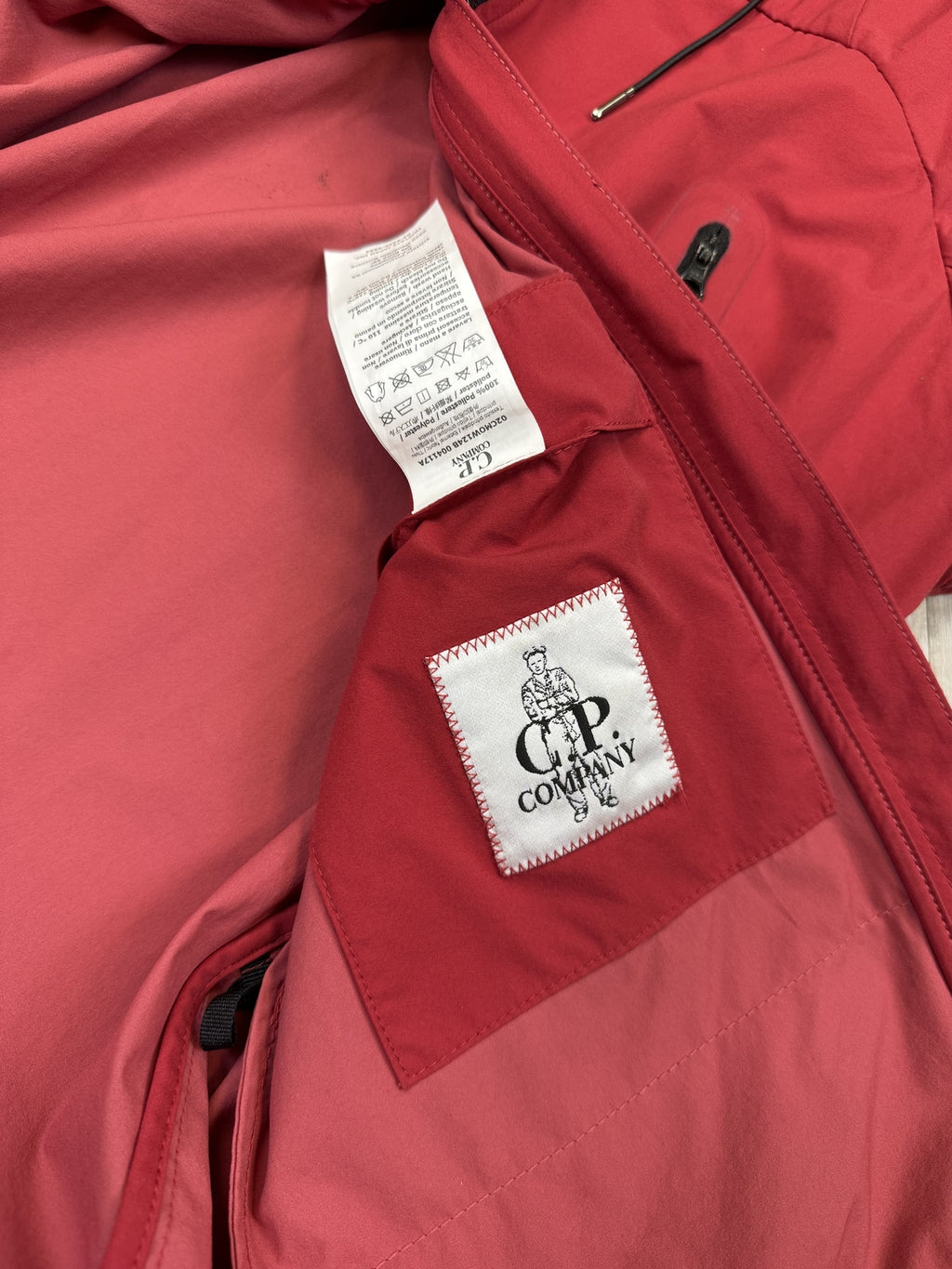 C.P. Company Red SS17 Pro-Tek Hooded Technical Shell Jacket - Large