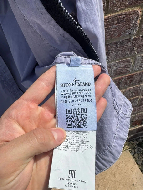 Stone Island Double Pocket Overshirt in Lilac