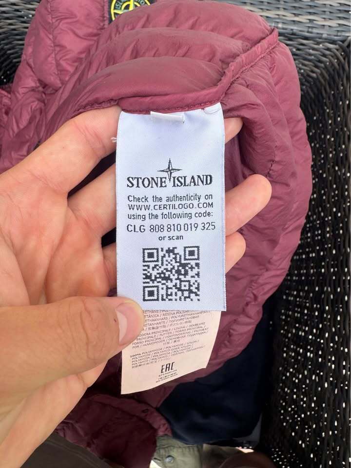 Stone Island Down Overshirt Garment Dyed Micro Yarn Jacket